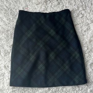 Black, green, and blue plaid Abercrombie skirt size XS